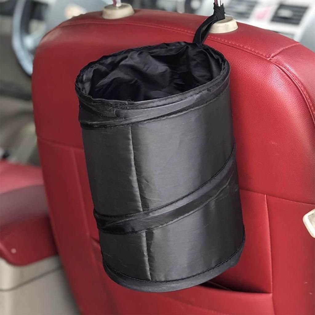 Foldable Car Trash Easy Large Hanging for Rear Car Set of 2 Can, Storage, Portable, Capacity, Compact, Space-Saving, Waterproof, Type, Seat/Passenger
