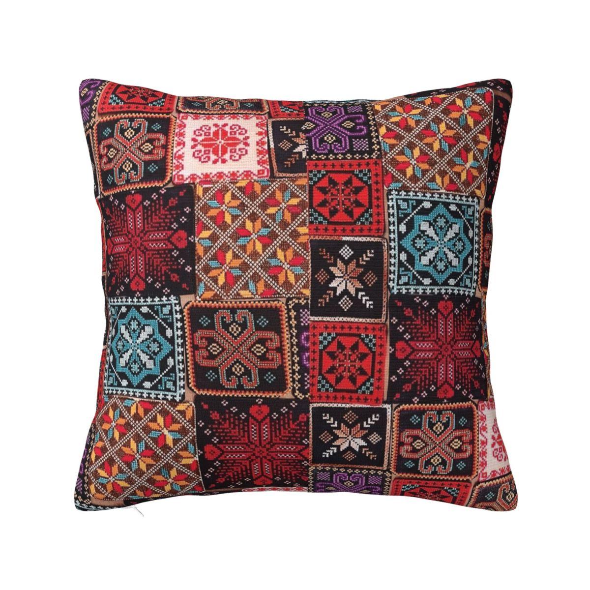 Palestine Embroidery Palestinian Traditiona Tatreez Pillow Cover Cushion Cover Pillow Case Pillowcases For Home Decoration 12x12Inch