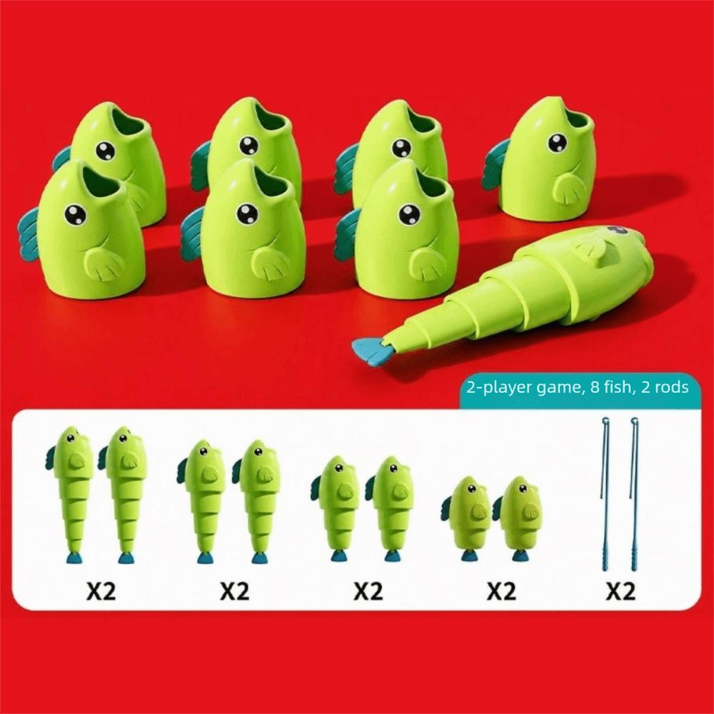 Stretchable Fish Fishing Game Toy Cartoon Fish Catching Game Kid Fishing Master