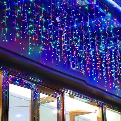 Sznur świetlny sopli, 13 stóp sznur świetlny sopli, 120 diod LED kurtyny świetlne sopli do sypialni, na wesele, świąteczne dekoracje świetlne