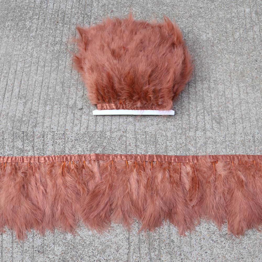 Feather1 Meter soft Marabou Feathers Trim fringe 10-15cm Turkey feather Ribbon for Crafts Clothing Wedding Decoration Sewing Plumes