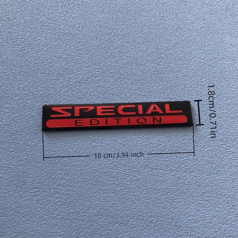 3D Aluminium Car Trunk Badge Decal Special Limited Edition Scratch-Resistant Sticker for Vehicle Personalized Decor