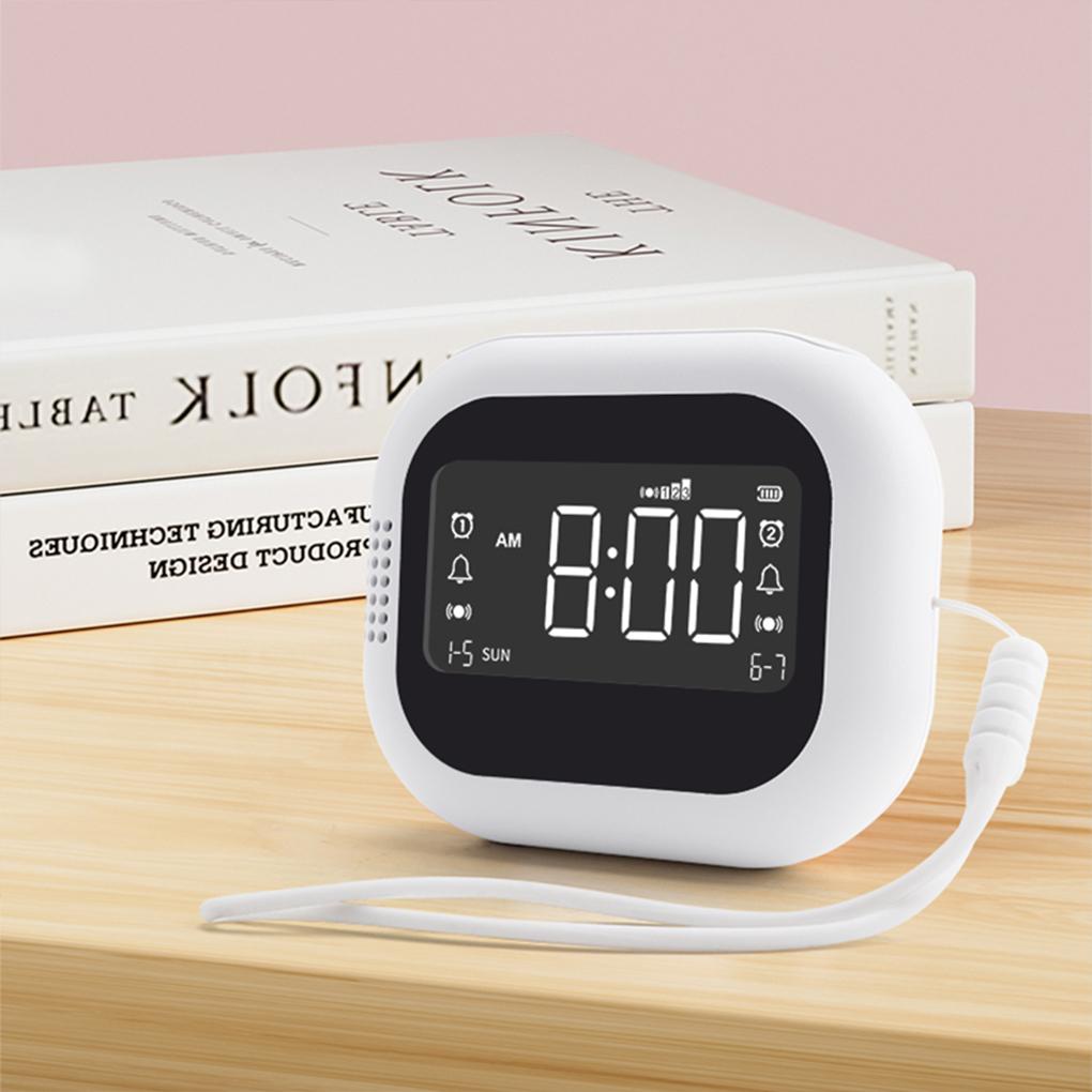Alarm Clock With Dual Alarms And Digital Display For Student Dormitory With Alarm Clock Vibration