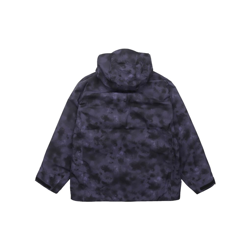 UNIQLO Full Print Hooded Cold Resistant Windproof Long Sleeve Soft Shell Jacket Men jackets Purple 456881-76