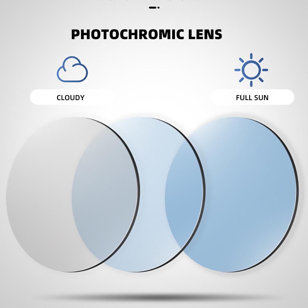 Klasyczne Fotochromowe Okulary Blokujące Niebieskie Światło Męskie Kwadratowe Zmieniające Kolor Anty Niebieskie Promienie Komputerowe Okulary Chameleon
