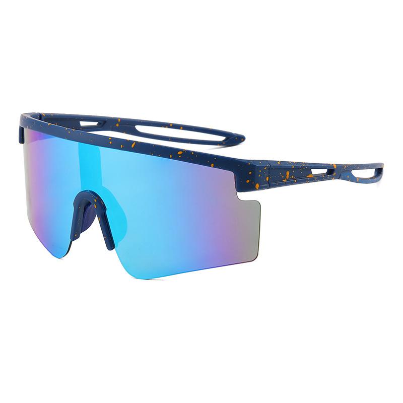 Fashionable Colorful Sunglasses Men Outdoor Sports Cycling Sunglasses Large Frame Uv Sunglasses Xsy2399