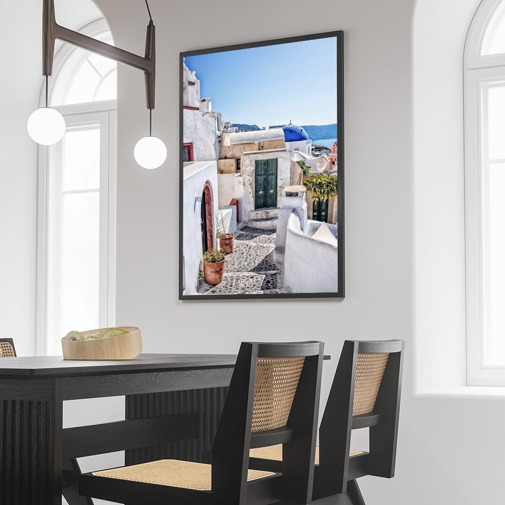 1pc Ibiza M-Mykonos T-Tulum Tuscany Athens Madrid Movie Sticky Self-adhesive Art Poster Waterproof Paper Sticker Wall Decor