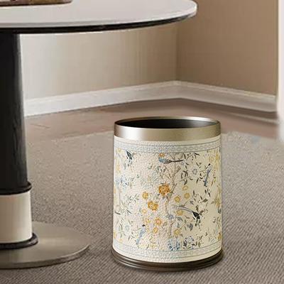 Open Top Trash Can Garbage Modern Portable Large Capacity Bin Waste Paper Basket for Home