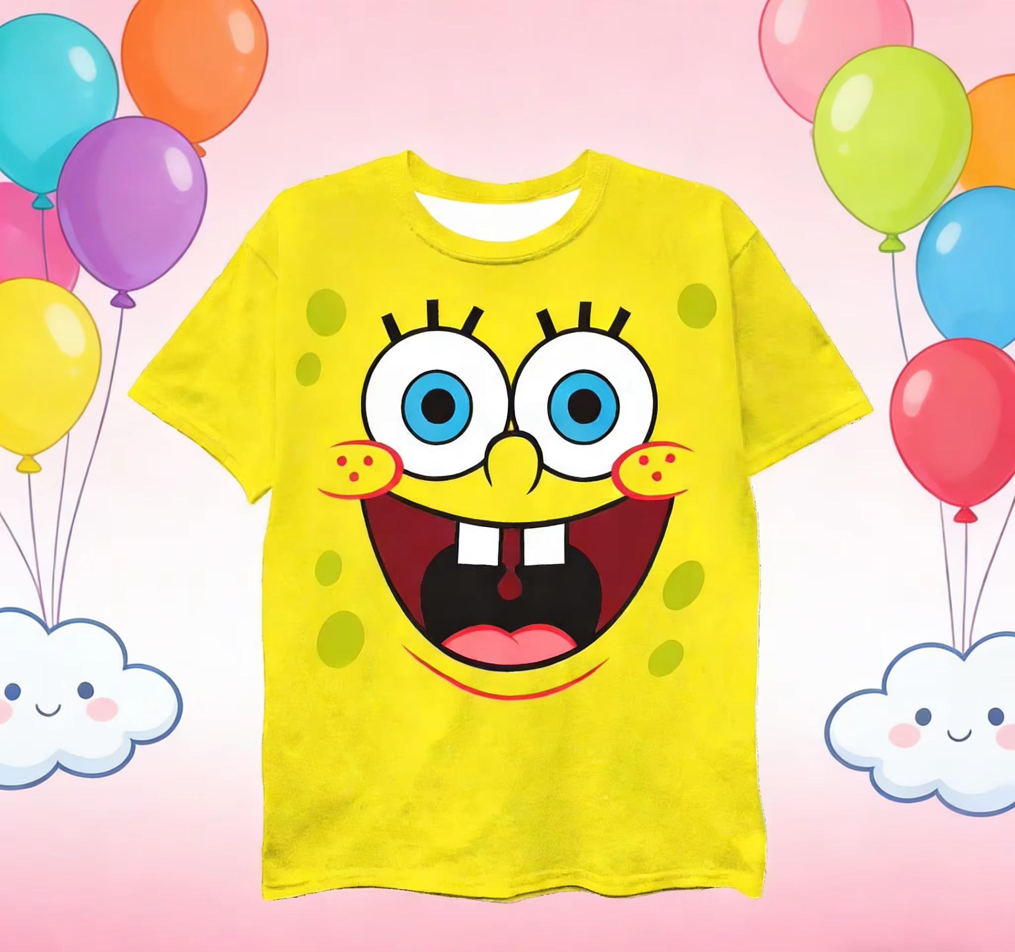 Children s Fashion Summer Casual Loose Fit Top Boys and Girls T-Shirt Parent-Child 100