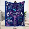 1pc Happy 40th Birthday Celebration Blanket Soft and Warm for Sofa Office Camping Travel Livingroom Great Gift for Friends and Family Comfortable