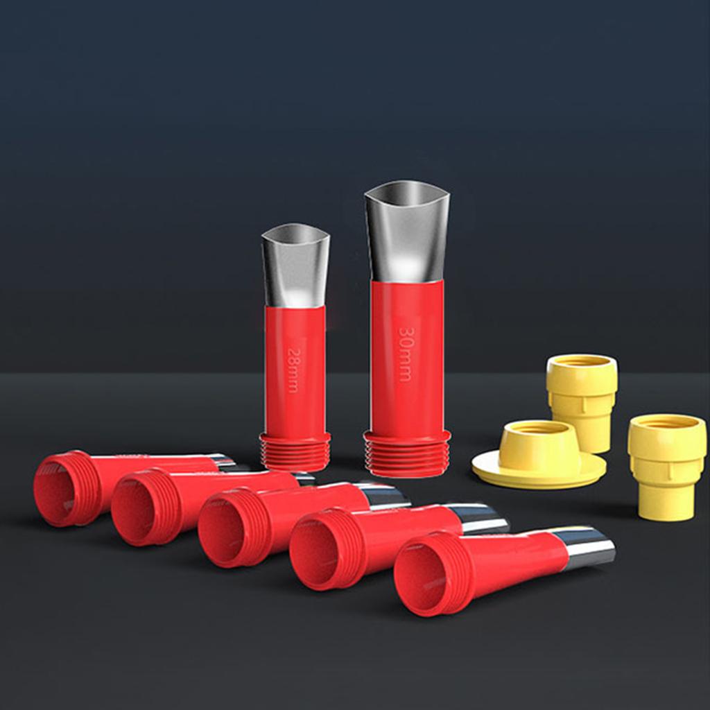 Stainless Steel Caulking Nozzles 16Size With 6Base Durability Sealant Applicator Tool For Kitchen Bathroom Sink Joints