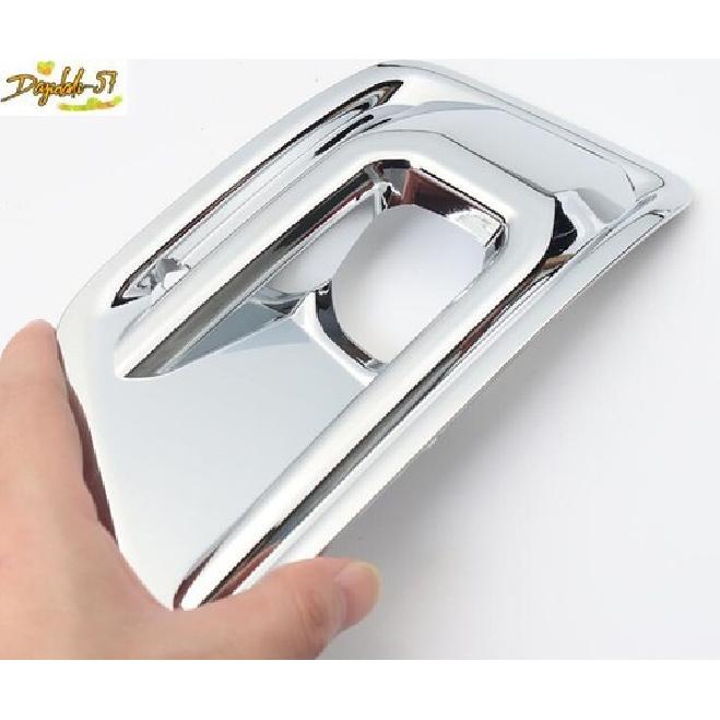 For Toyota Land Cruiser LC300  Chrome ABS Front Bumper Fog Light Frame Cover