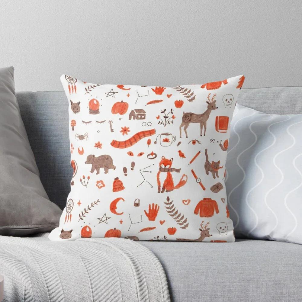 Skeleton Black Series Decorative Home Pillow Case Cushion Covers Autumn X  Modern Living Room Sofa Bed Halloween