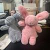 10cm Cute Bunny Plush Keychains Lovely Rabbit Backpack Charm Stuffed Animals Toy Bags Accessories Gifts for Girls Women Friends