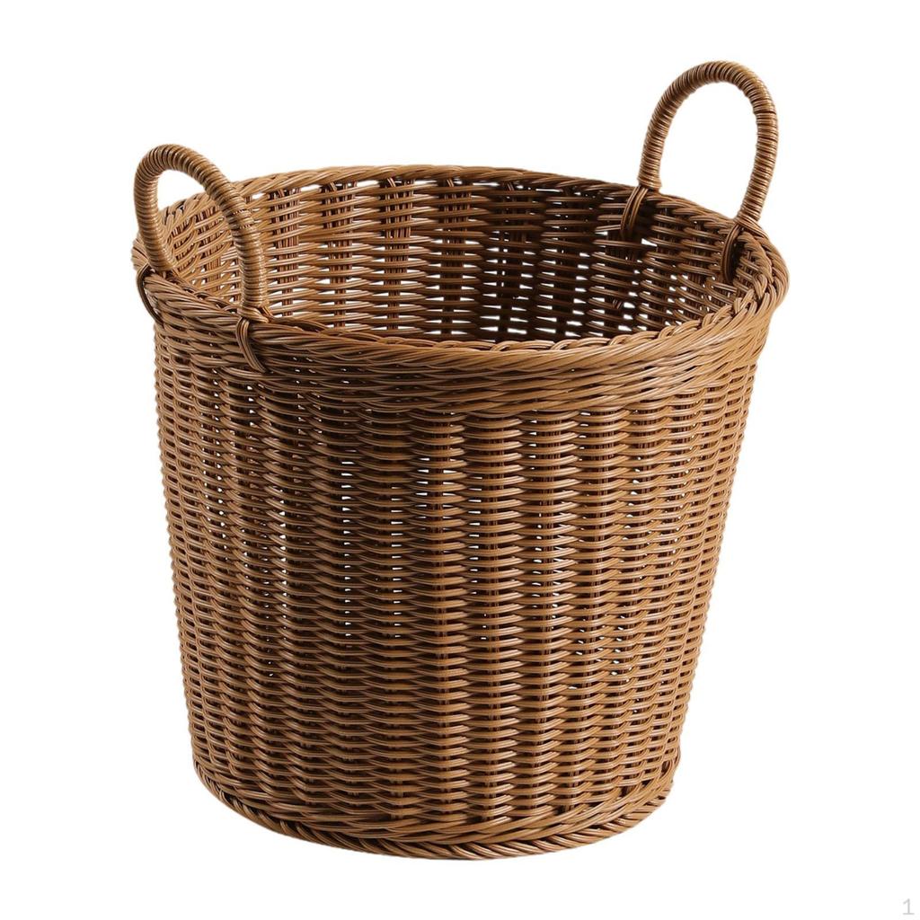 Laundry Basket Bin with Handles Organizer Hamper Pp Material Modern Elegant Design Suitable for