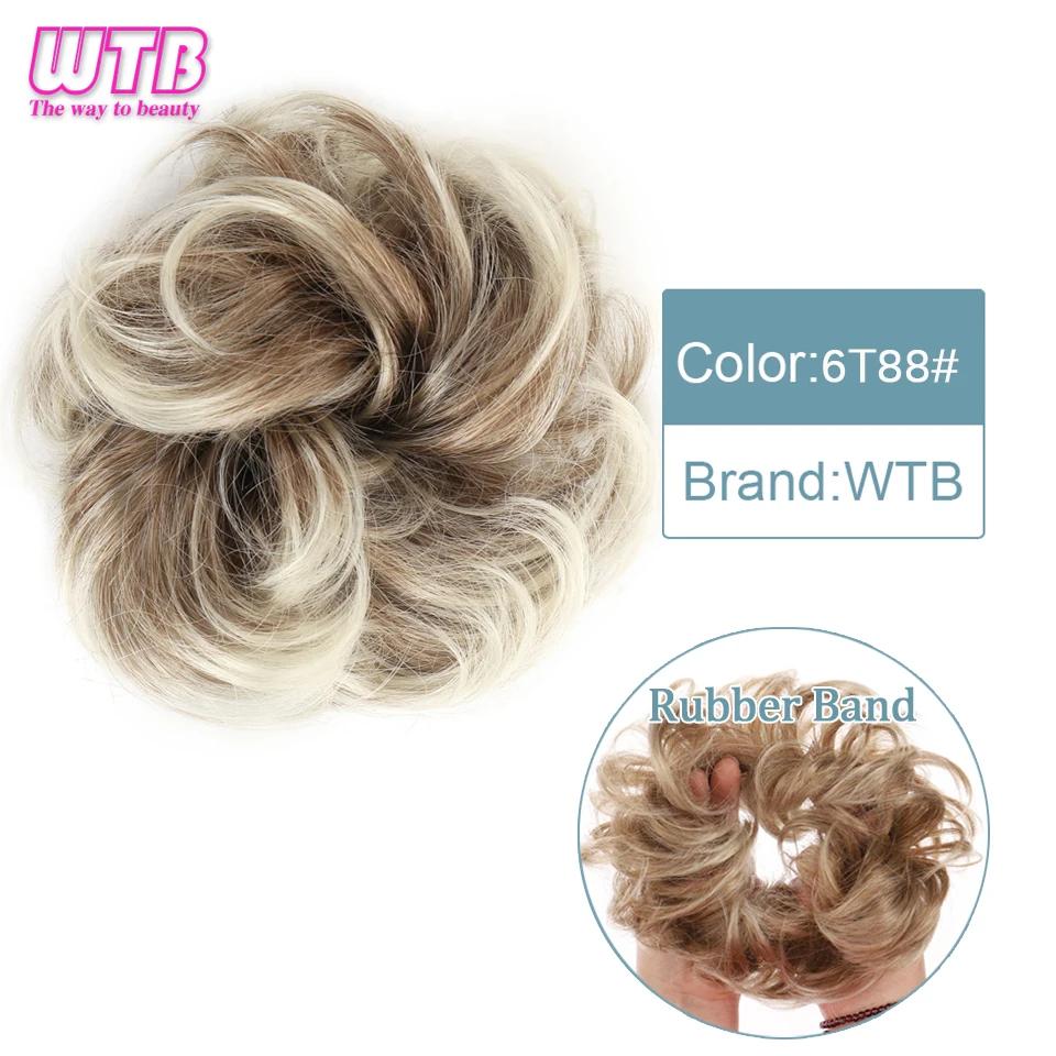 Synthetic Curly Straight Hair Messy Buns Female Hair Rings Fluffy Hair Pans Invisible Natural Seamless Donut Chignon Accessories