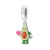 Original Copper Charms Luxury Avocado Surf Pendant Beads Fit Bracelet Diy Women Making Delicate Gift Jewelry
