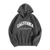 Womens Fleece Hooded Sweatshirt Printed Letter Casual Winter Warm Top