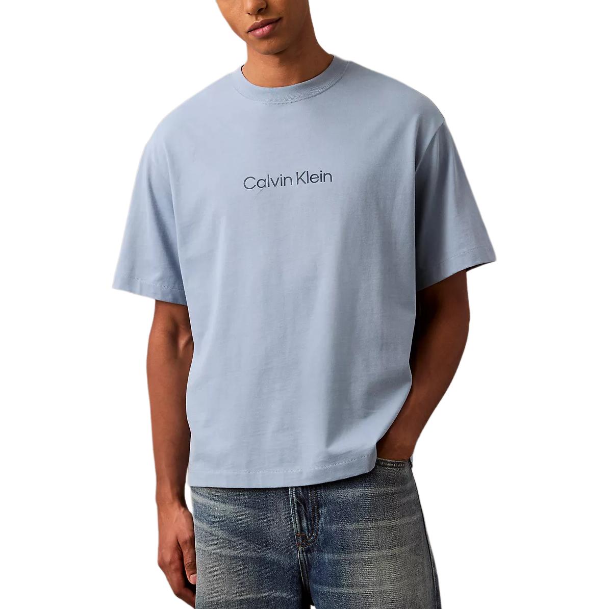 

Calvin Klein Minimalist Comfortable Versatile Logo Casual Short Sleeve T-Shirt Men Tops 40HM228-CFF XL