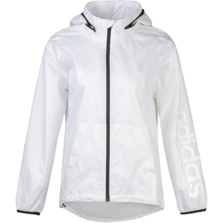 

Adidas Minimalist Letter Woven Hooded Jacket Women Jackets White S97051 S
