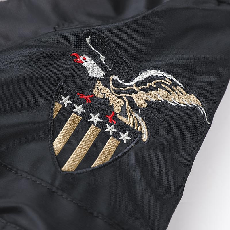 Kurtka męska Air Force One Pilot na wiosnę i jesień, haftowana, baseballowa, duża, kurtka narzędziowa