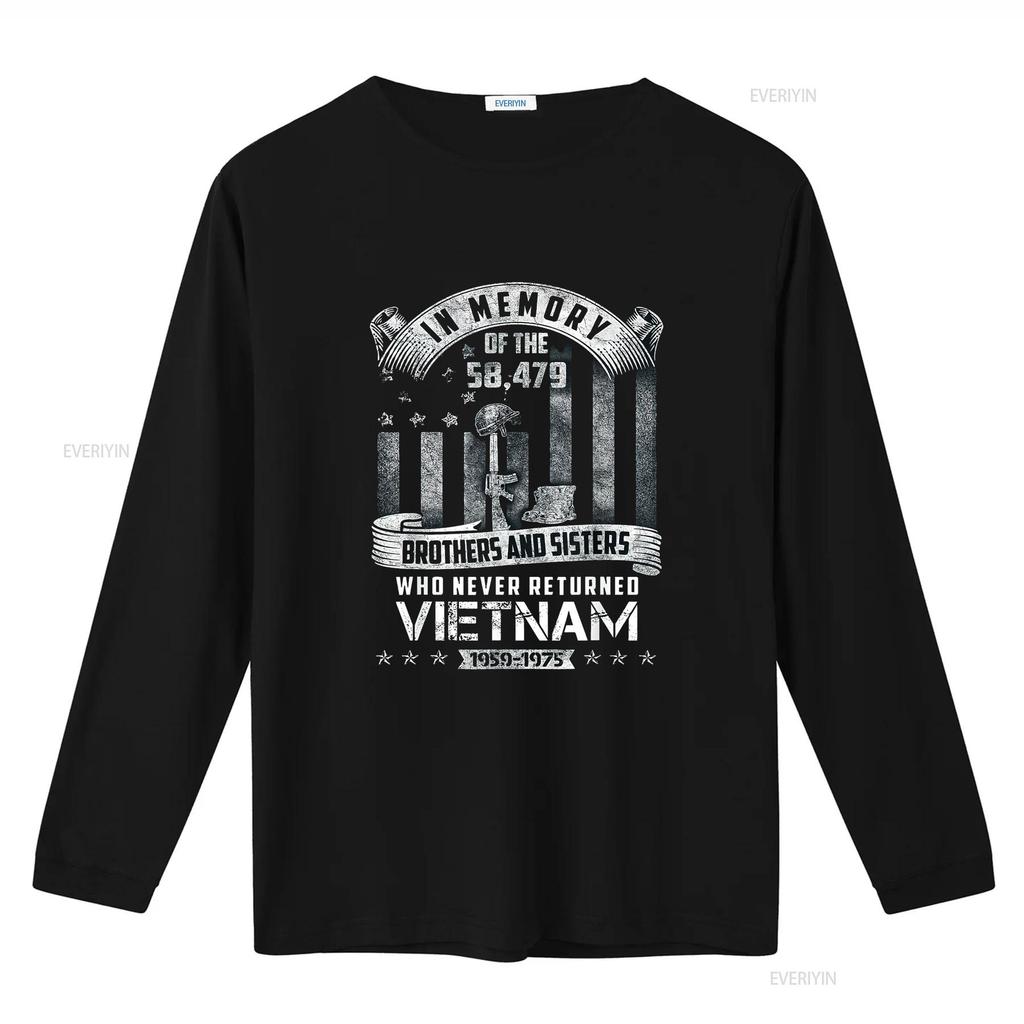 Womens In Memory Of Vietnam Veteran T Shirt Black 2XL Vintage Washed Homme Breathable Soft Unisex Stretched Stylish Comfortable