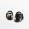 MD  Shoes New Leather Flat Shoes Leopard Print Horse Hair Mary Jane Shoes Comfortable Fashion Ballet Shoes