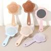Flower Shape Air Cushion Brush with Mirror 2-In-1 Scalp Massage Brush Hair