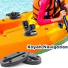 2set Kayak Slide Track Rails Bracket Kayak Accessories Mount Track Fishing Rod Holder Mounting Base Rack Easy To Use