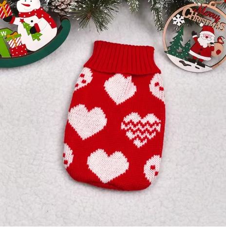 Cute Cartoon Reindeer Sweater for Pets Warm Costume Christmas Dog Sweater Puppy and Cat Jumper Knitwears Winter Dog Clothes