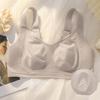 Underwear Women's Summer Thin No Trace Rabbit Ear Bra Large Size Double Breasts Anti Sagging Bra