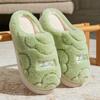Warm couple plush thickened slippers coral fleece home hotel homestay home cotton slippers autumn and winter new