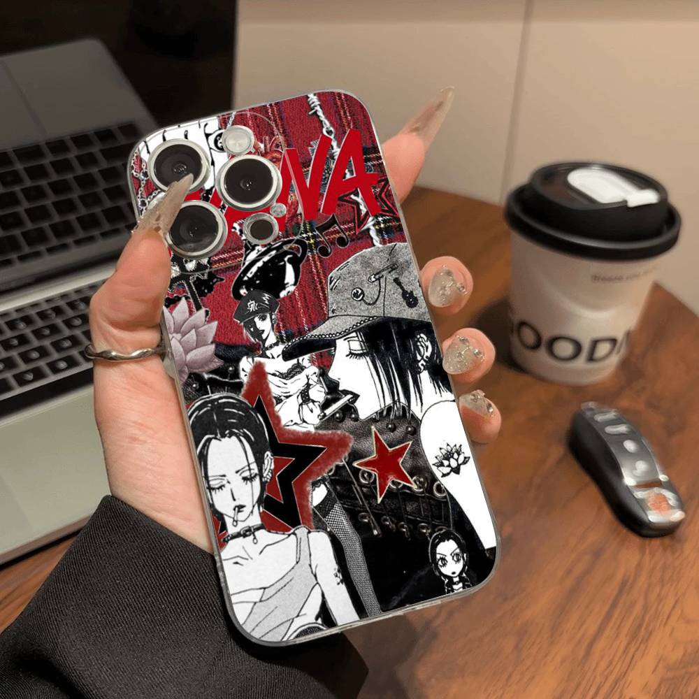 Anime Cool Nana Osaki Phone Case For iPhone 11 13 16 12 17 14 15 Pro Max Plus Soft Clear Back Cover Coque