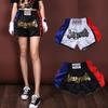 Boxing Short Muay Thai Fightwear Blue and Red Star Custom Muay Thai Shorts