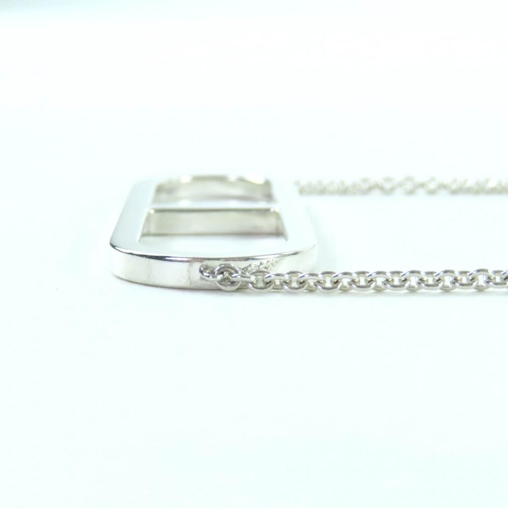 Great HERMES Necklace Ever Chaine D'ancle Long Silver AG925 Women Used