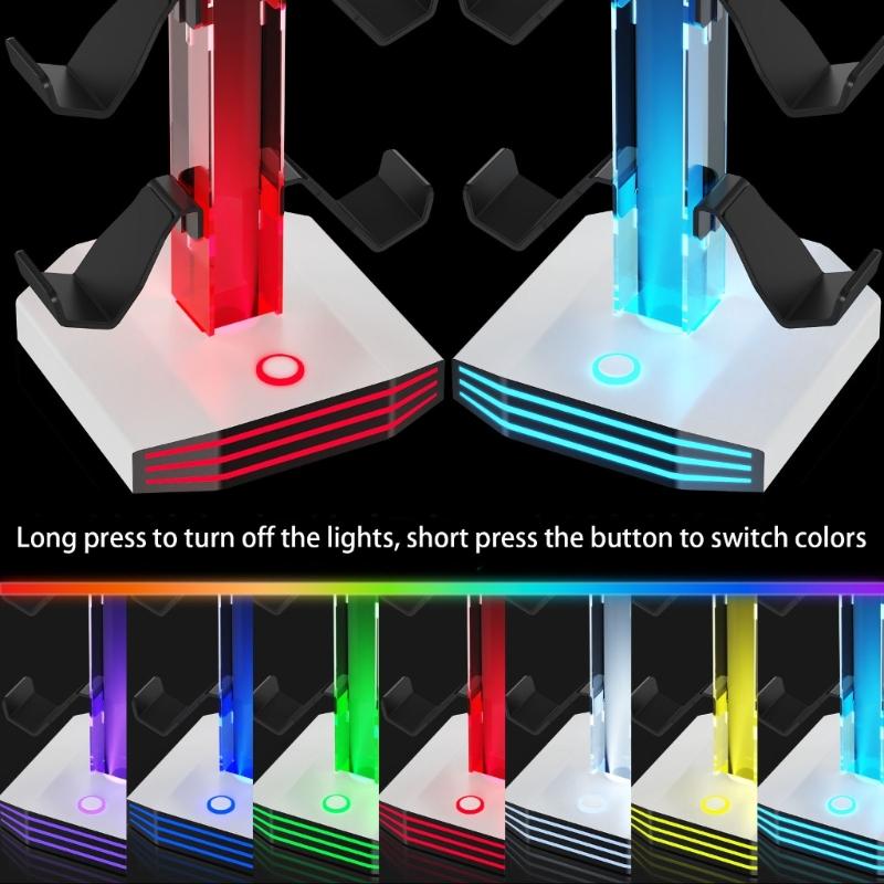 Universal Gaming Holder For Multiple Controllers And Sound Equipment Including Power Hubs
