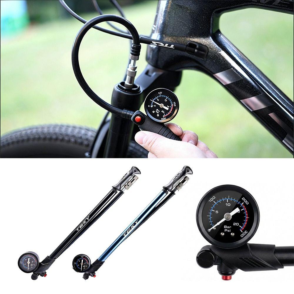 Presta/Schrader Valves Fork Pump Durable High Pressure Pump Portable Mountain Bike Pump MTB
