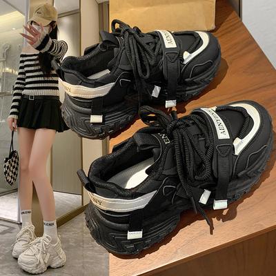 Ins Koreaanse versie van de nieuwe dad shoes voor dames lente studenten, hardlopen sporten, dikke zolen om de hoogte te vergroten, casual FB9905-1