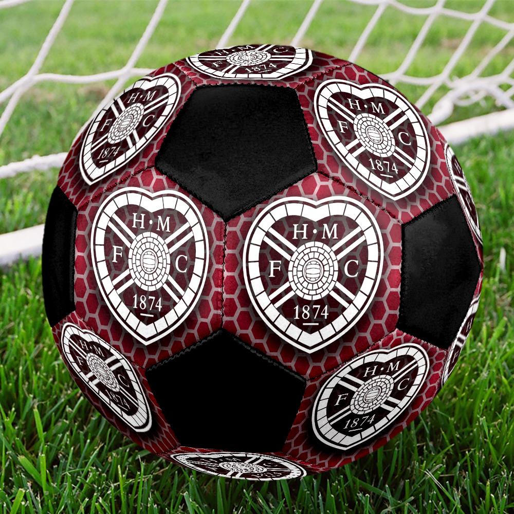 Hartes Football Club Indoor Soccer Ball Colorful Machine Stitched PVC Size 5 Team Training Competition Ready Durable High-Bounce Cool Sports Gift