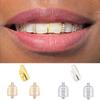 European & American Hip-Hop Zircon Tooth Caps: 3-Piece Grillz Set for Halloween Costume