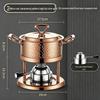 304 Stainless Steel Single-Person Hot Pot with Inflatable Gas Stove for Home, Commercial, and Camping Use