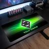 Tappetino per Mouse Grande Personalizzato Borussia Mönchengladbach, Stampa Testo Nome Personalizzato, Tappetino da Scrivania Antiscivolo con Logo Calcio, Regalo per Gamer
