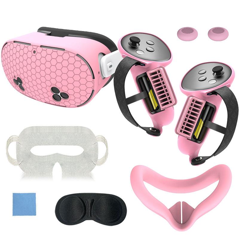7 In 1 Meta Oculus Quest 3s 3 S Accessories Cover Controller Grips Hand Strap Face Pad Silicone Facial Interface Lens Protector