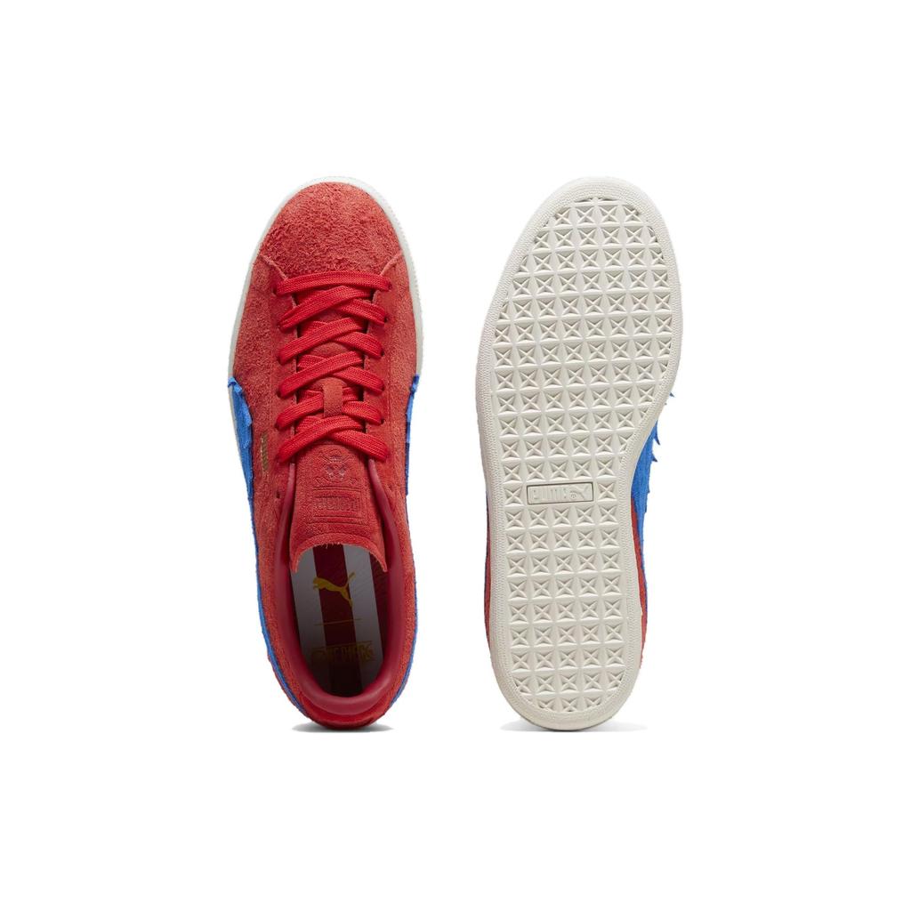 One Piece x Puma Suede Luffy Baskets Homme Rouge For-All-Time-Red Bleu Ultra 396520-01