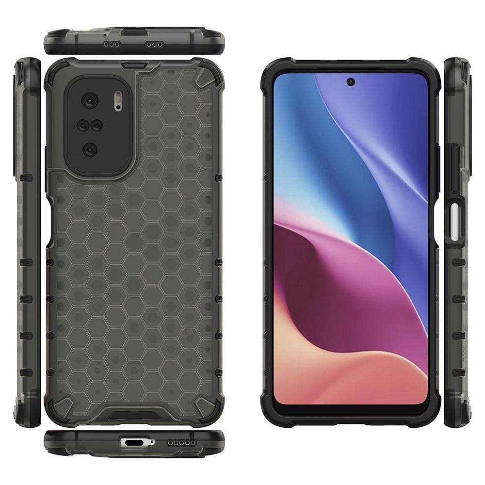 Xiaomi Redmi K40/Poco F3 Carbon Armor Gel Frame Case - Black