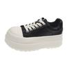 Platform White Shoes Women's New Versatile Comfortable Small Height Increase Casual Breadboard Shoes