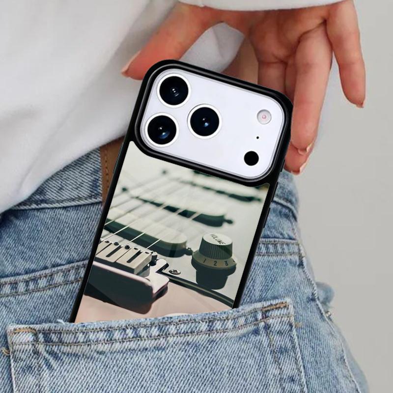 Music Guitar Phone Case for iPhone 17ProMax 12 13 14 15 16e 17 Pro Max Plus Air Cover