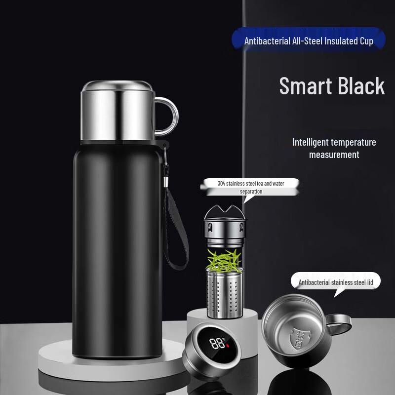 

ZISIZ Smart Temperature 316 Stainless Steel Insulated Bottle