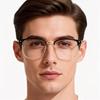 Business-style Anti-blue Light Glasses - Same Style For Both Men And Women. Fashionable Metal Retro Luxurious Design Glasses3312