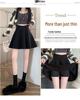 Black High-Waisted Wool Pleated A-Line Short Skirt for Women - Slim-Fit Spring/Autumn 2026 Collection